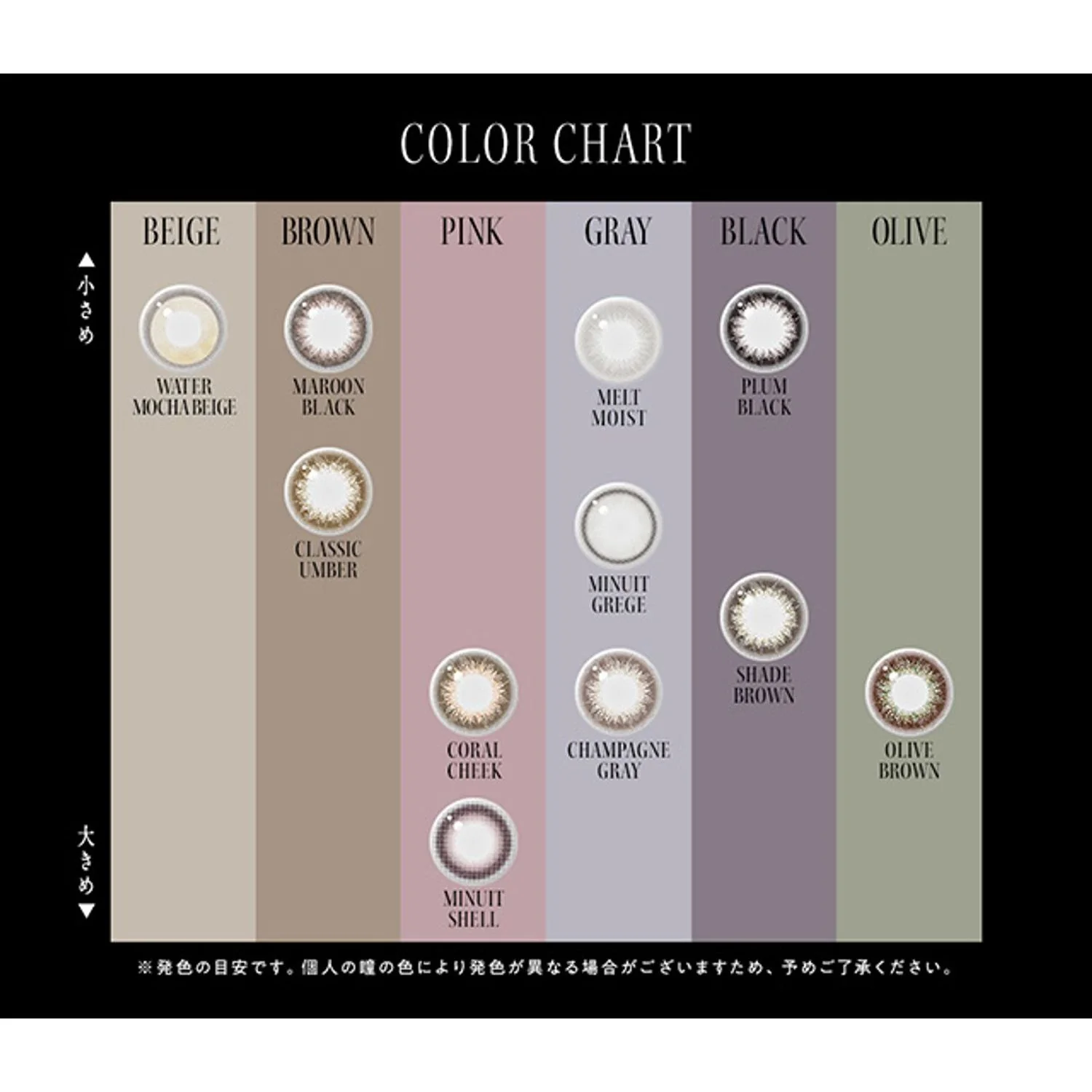 Envie UV One-Day Color Contact Lenses Maroon Black - Image 7