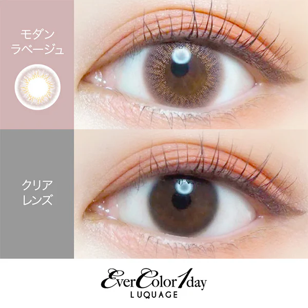 EverColor 1 Day Luquage Contact Lenses Modern Labeige - Image 3