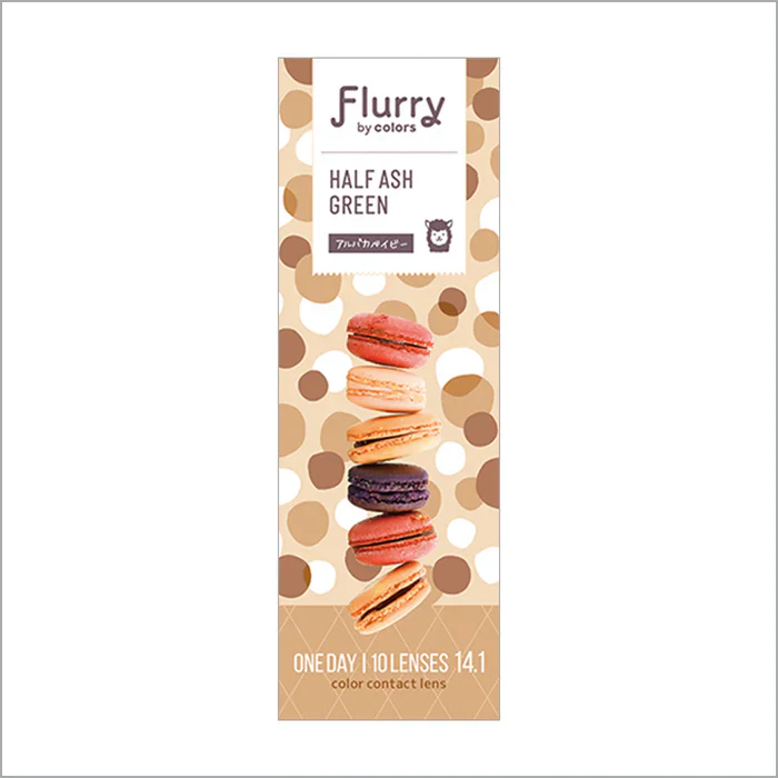 Flurry by Colors Contact Lenses Half Ash Green - Image 4