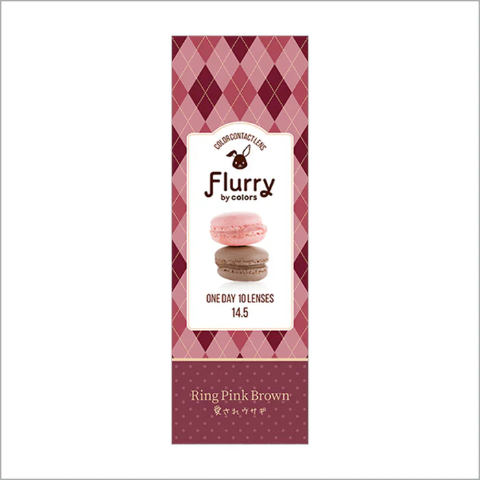 Flurry by Colors Contact Lenses Ring Pink Brown - Image 4