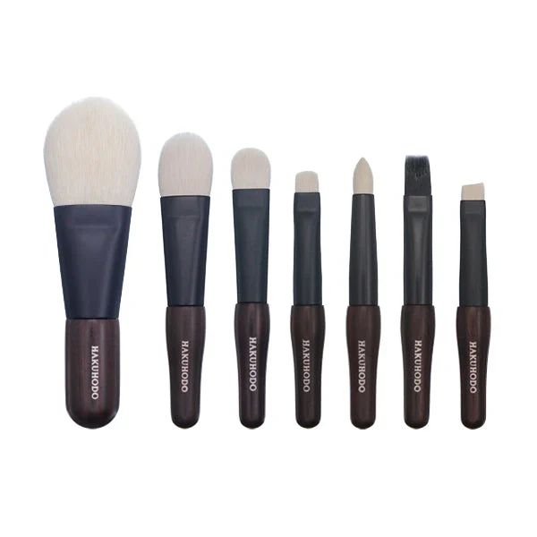 Hakuhodo Portable Kokutan Mini Brush Set Wh