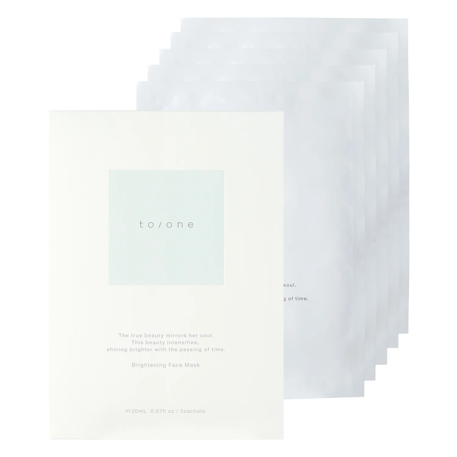 To/one Brightening Face Mask (5 pieces)