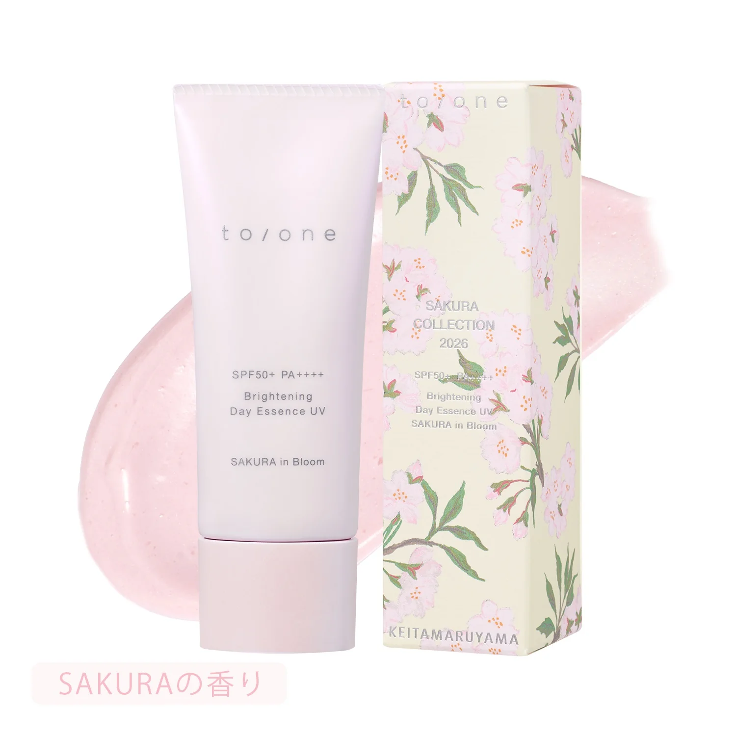 To/one x KEITAMARUYAMA Brightening Day Essence UV SAKURA in Bloom 2026